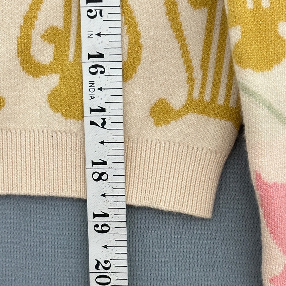 Swan Print Cardigan Womens M Pink Whimsical Cottagecore Soft Girl Willow & Wind - Picture 7 of 9